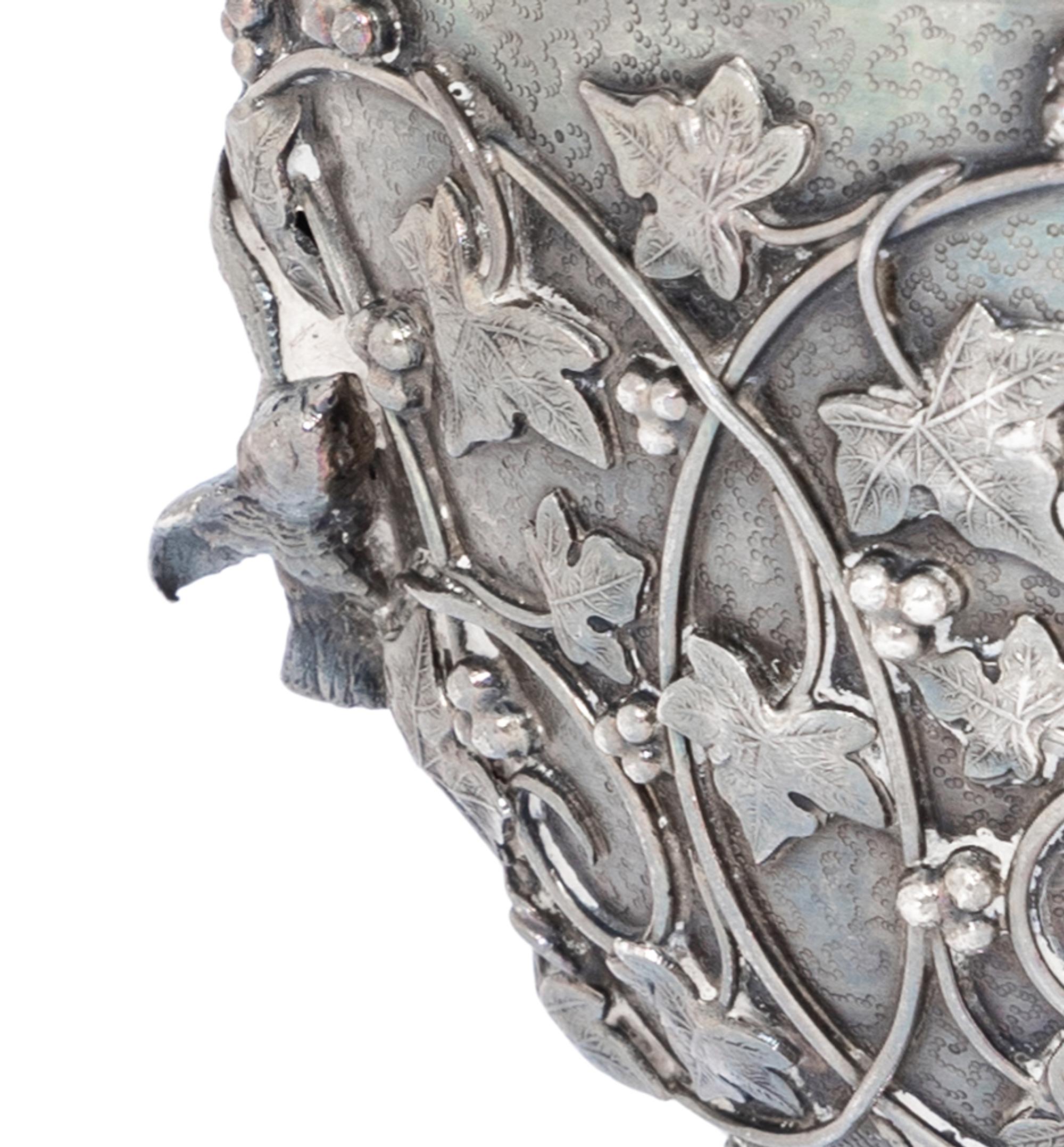 A Tiffany and Co. Bird and Ivy Silver Teacup