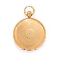 DENT, LONDON, 18K YELLOW GOLD HUNTER CASE POCKET WATCH