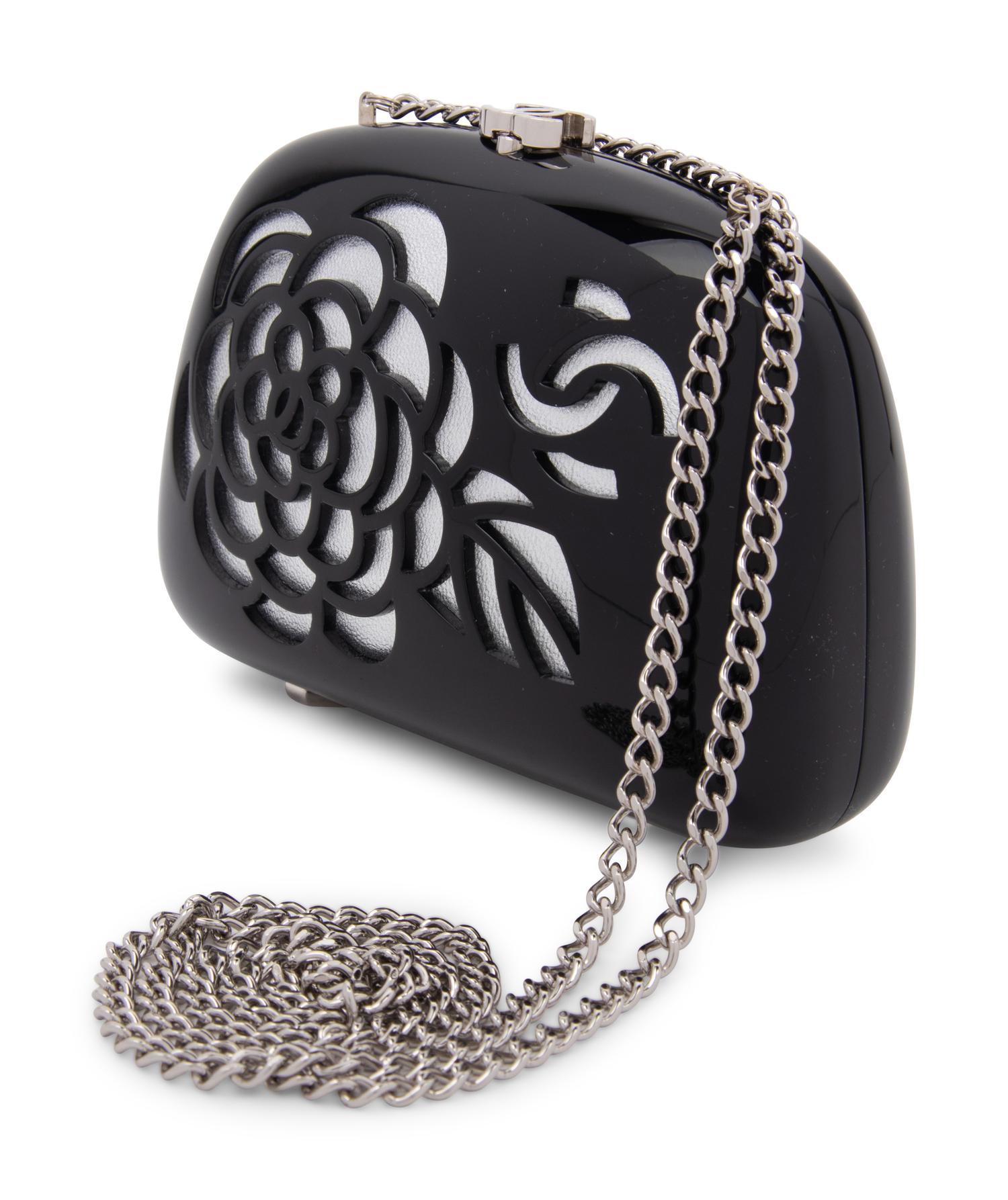 Chanel Camellia and Logo Plastic Clutch, 2006-08