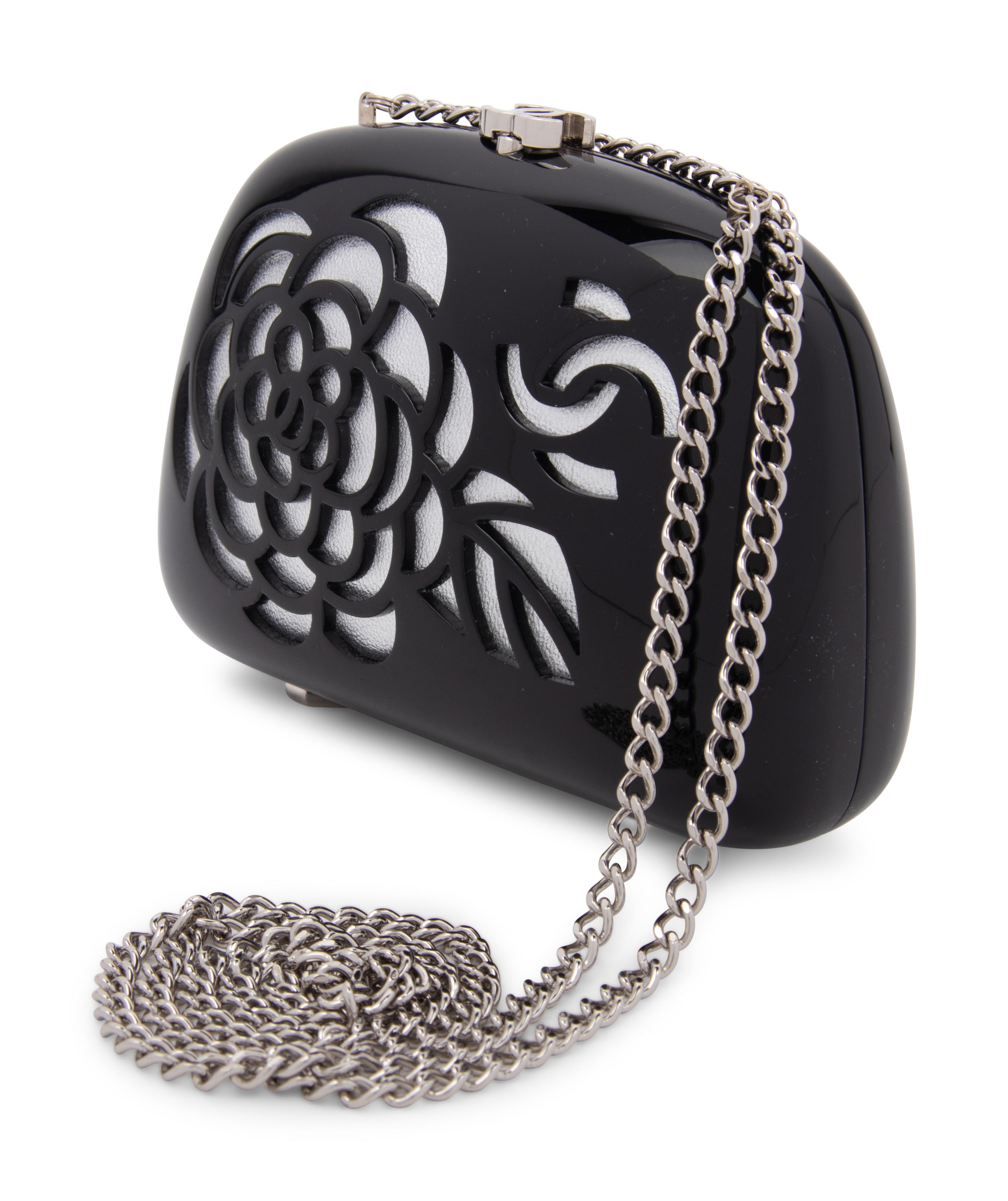 Chanel Camellia and Logo Plastic Clutch, 2006-08