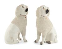 A Pair of Staffordshire Spaniels