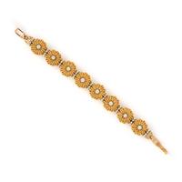 Jabel, Yellow Gold and Diamond Bracelet and Earrings