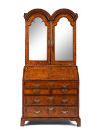 A George I Walnut Bureau Cabinet