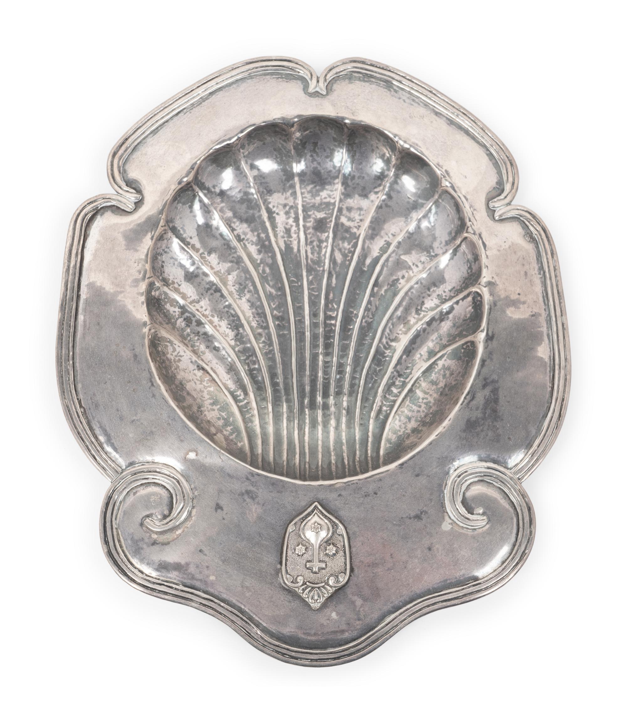 A Spanish Colonial Silver Baptismal Dish — 19TH CENTURY