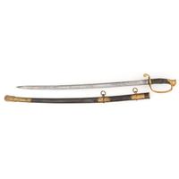 Ames U.S. Model 1850 Foot Officer's Sword Attributed to Medal of Honor Winner Captain George W. Corliss, Company C, 5th Connecticuit Volunteer Infantry