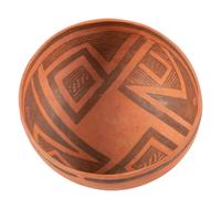 Ancestral Pueblo Redware Pottery Bowl