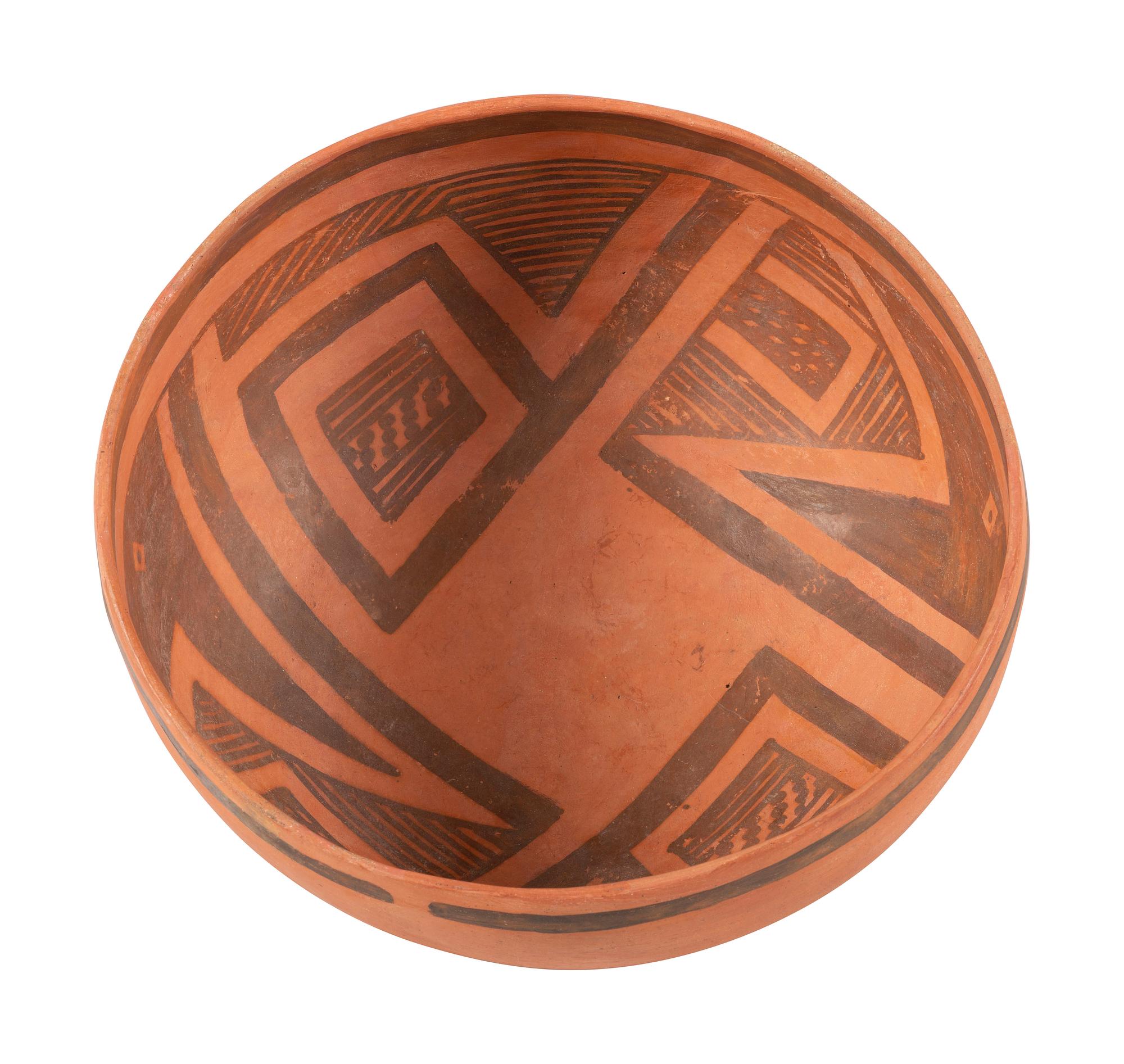 Ancestral Pueblo Redware Pottery Bowl