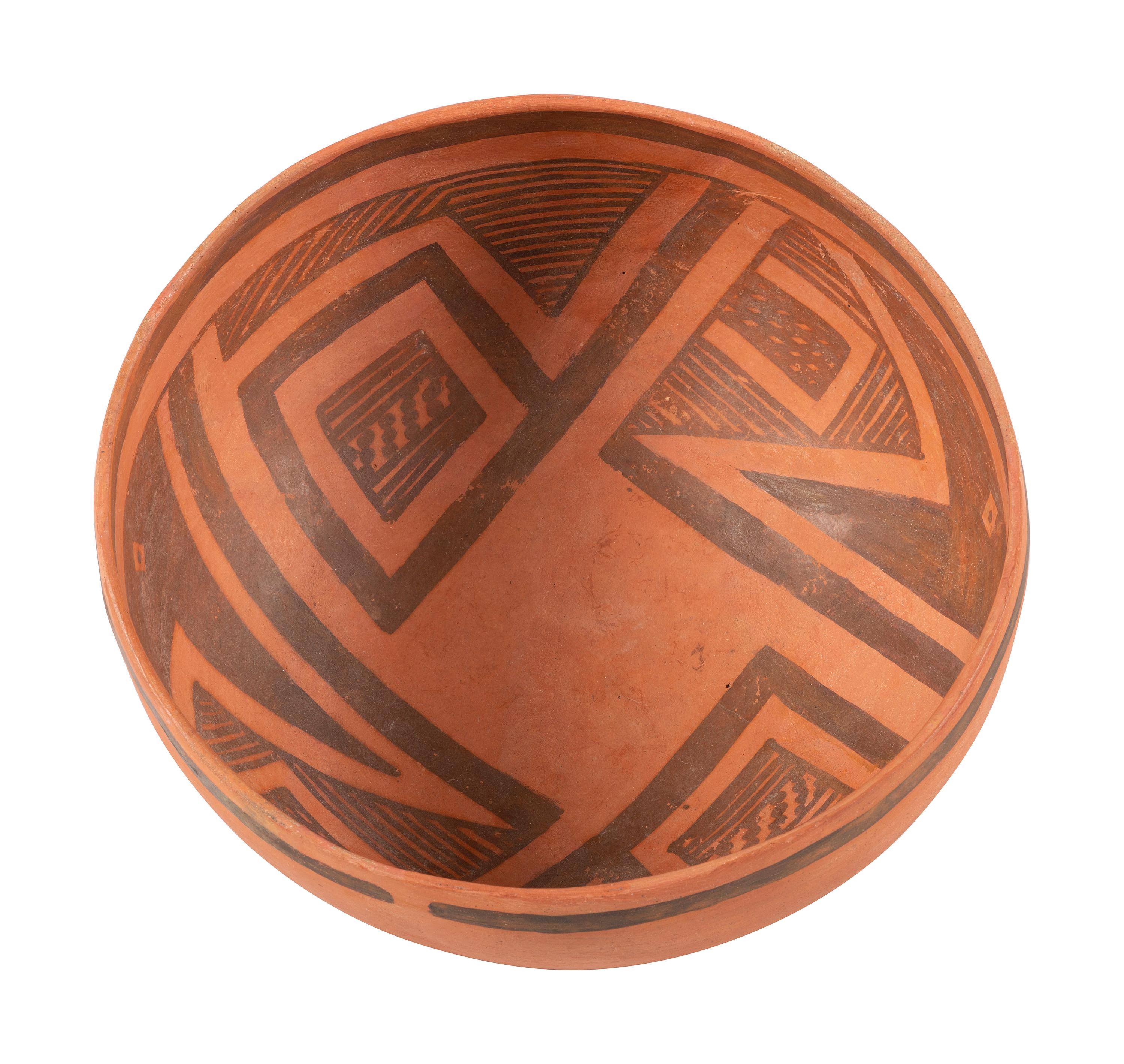 Ancestral Pueblo Redware Pottery Bowl