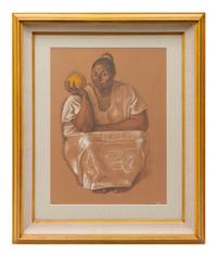 Mujer con Naranja