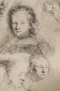 Studies of the Head of Saskia and Others