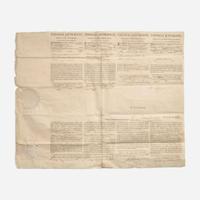 [Presidential] Jefferson, Thomas, and James Madison Partially-Printed Ship's Passport, signed