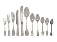 An Assembled Silver Flatware Service