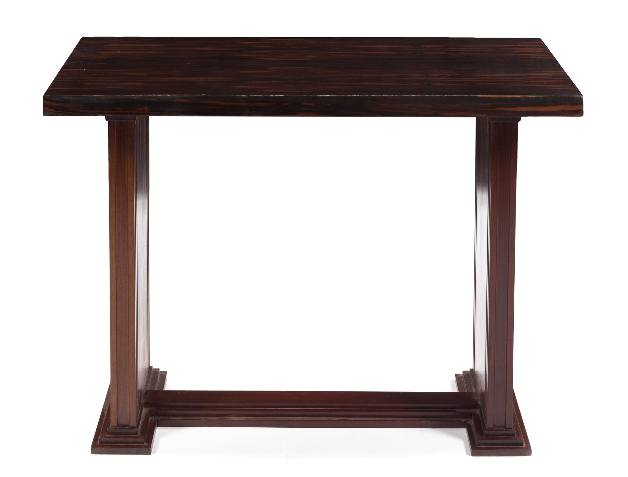 An Art Deco Rosewood Console Table