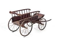 A Painted Wood Child's Wagon