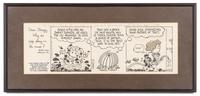 GUREN, Peter.“Dear Shagg, Why do pigs play in the mud? Betsy Hall, Opelika, AL.” Ask Shagg comic strip original art, 1989 United Feature Syndicate, Inc.