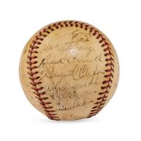 A 1942 St. Louis Browns Team Signed Autograph Baseball