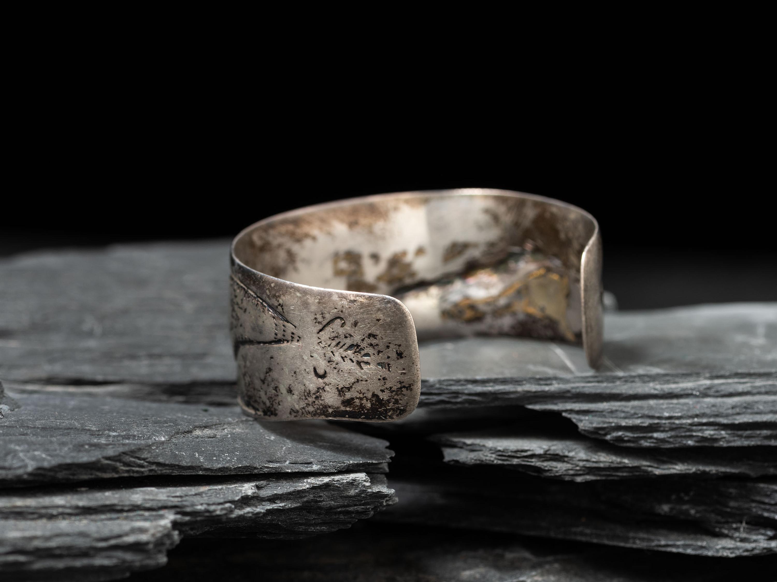 Navajo Ingot and Turquoise Cuff Bracelet, Collected by Hoffman Birney (1891-1958)