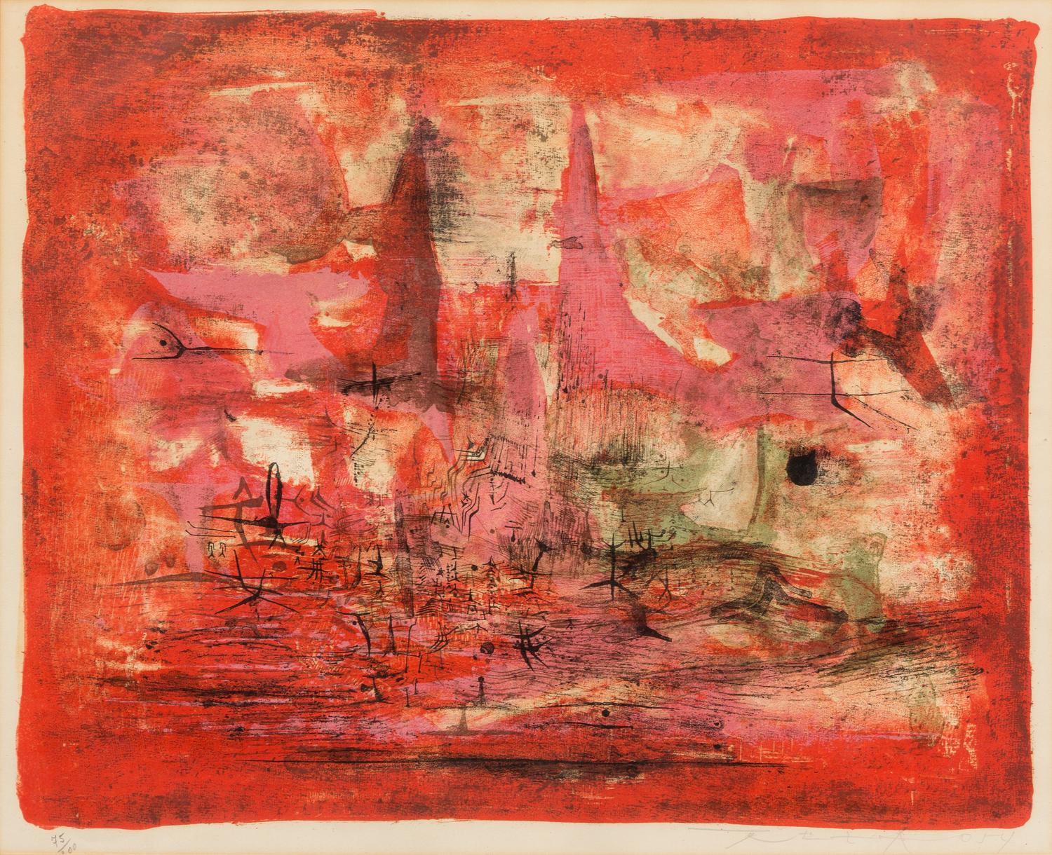 Zao Wou-Ki, (Chinese/French, 1920-2013), Embrasement, 1954