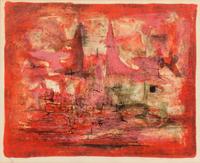 Zao Wou-Ki, (Chinese/French, 1920-2013), Embrasement, 1954