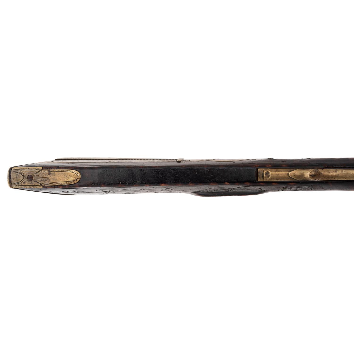 Relief Carved Percussion Altered Longrifle by Abraham Schweitzer