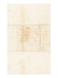 LINCOLN, Sarah Bush (1788-1869). Autograph receipt signed ("X") to John Hall. 18 June 1857.