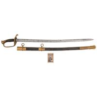 Model 1850 Foot Officers Sword Inscribed to Lt. James Reeves 24th NJ - Wounded at Fredericksburg & Chancellorsville with CDV