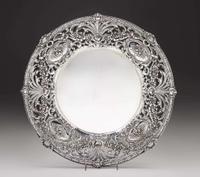 Sterling silver tray redlich & co., new york, late 19th/early 20th century
