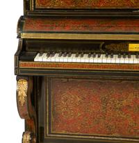 A Napoleon III Boulle Marquetry Upright Piano
