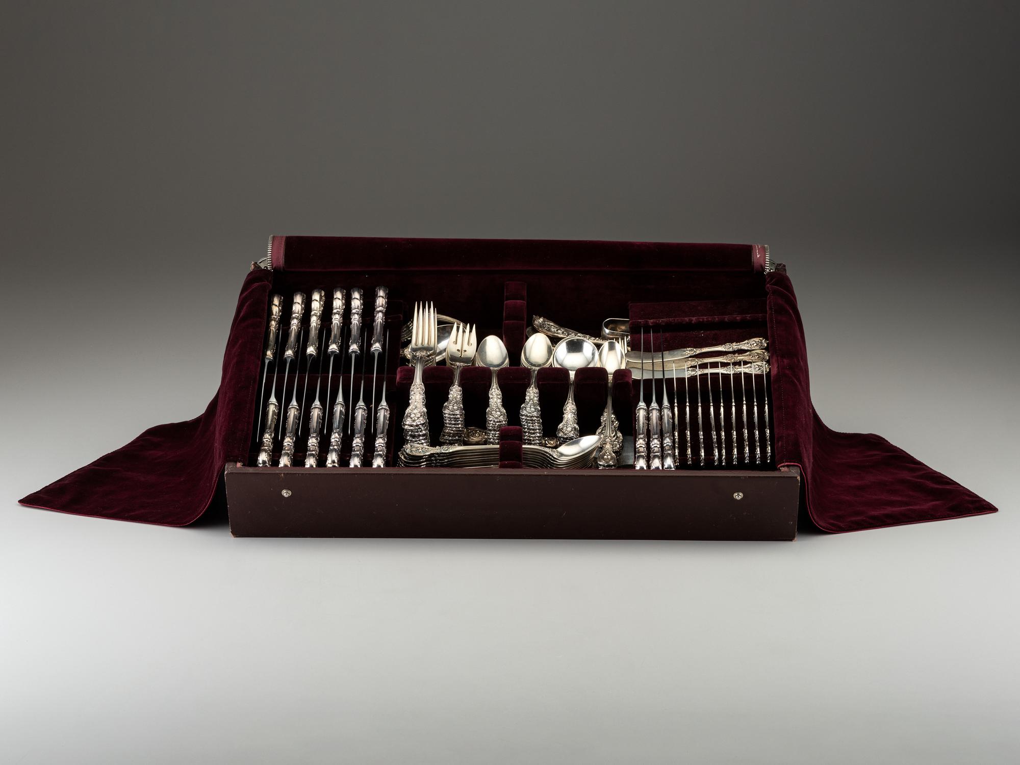 A Reed & Barton Silver Flatware Service