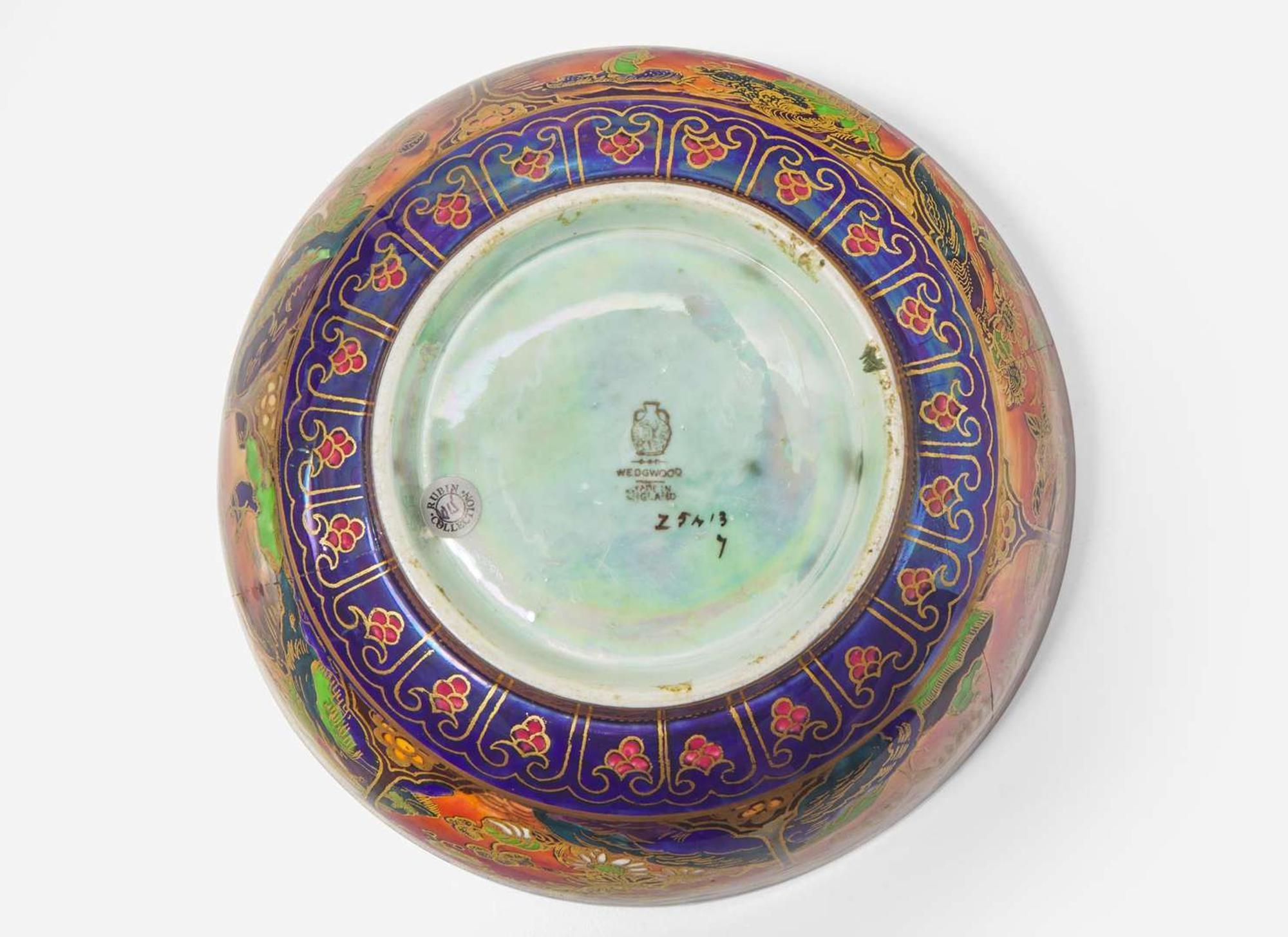 A Wedgwood Flame Fairyland Lustre "Daventry" Pattern Bowl, UK, 1920s