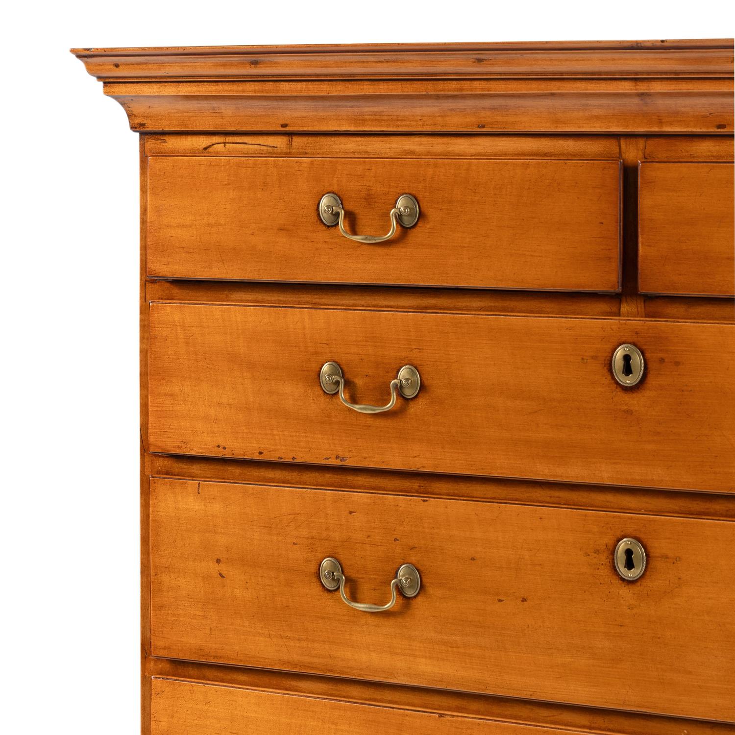 A Chippendale Maple Tall Chest of Drawers