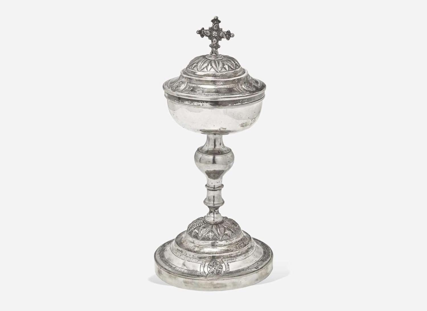An Italian silver ciborium, probably Turin, late 18th century