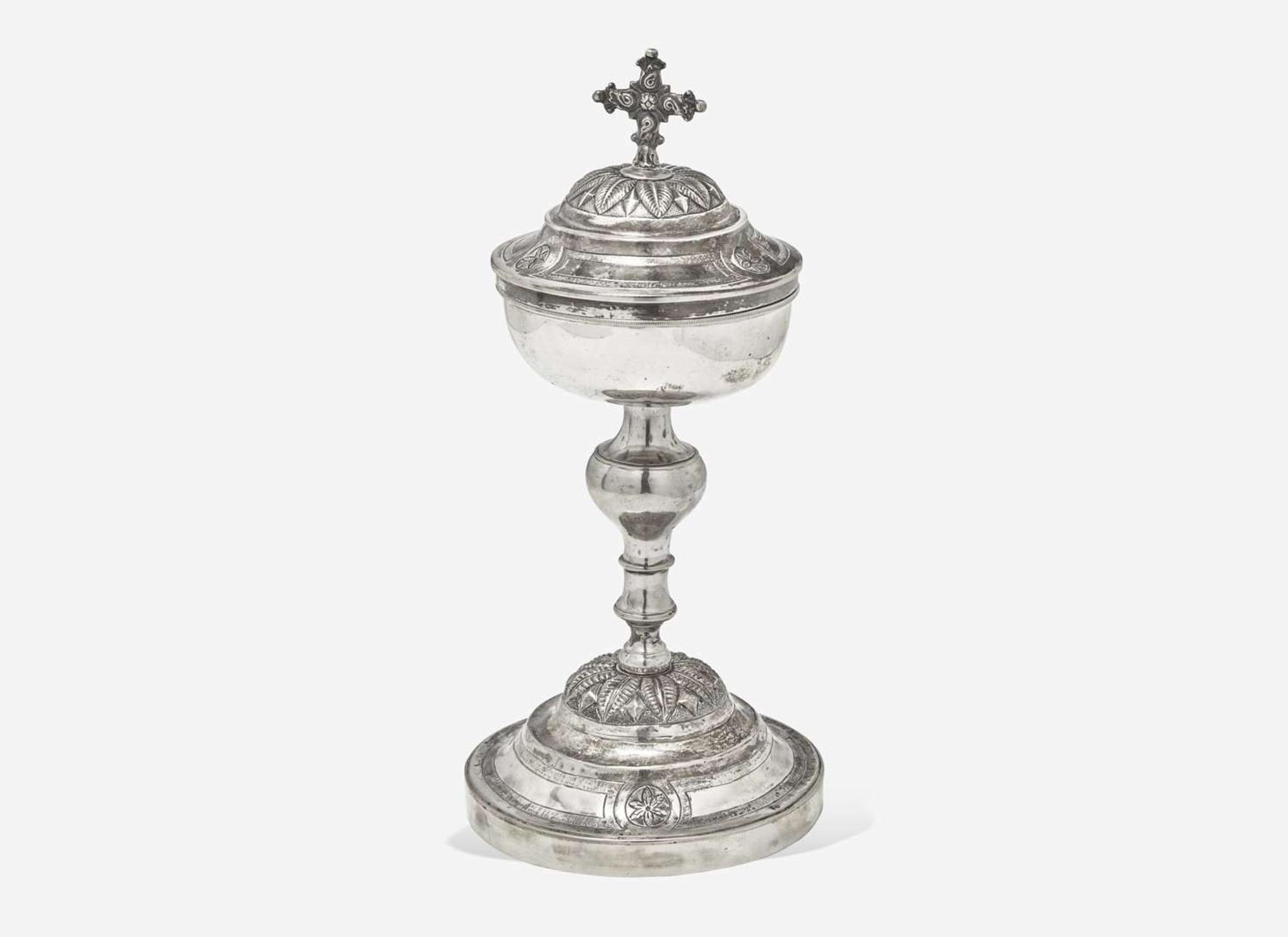 An Italian silver ciborium, probably Turin, late 18th century