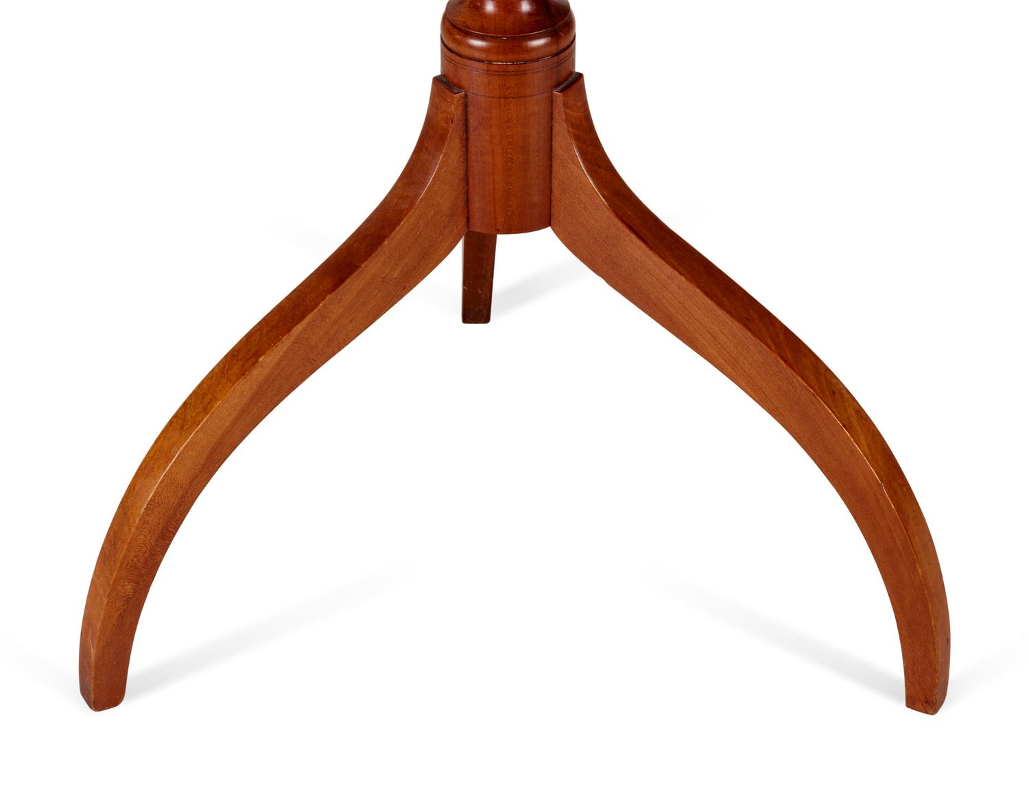 A Federal Mahogany Octagonal-Top Candlestand