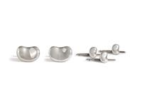 TIFFANY & CO., ELSA PERETTI, STERLING SILVER BEAN DRESS SET