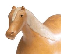 A Folk Art Carved and Painted Pine American Saddlebred Horse