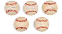 A Group of 500 Home Run Club Member Signed Autograph Baseballs