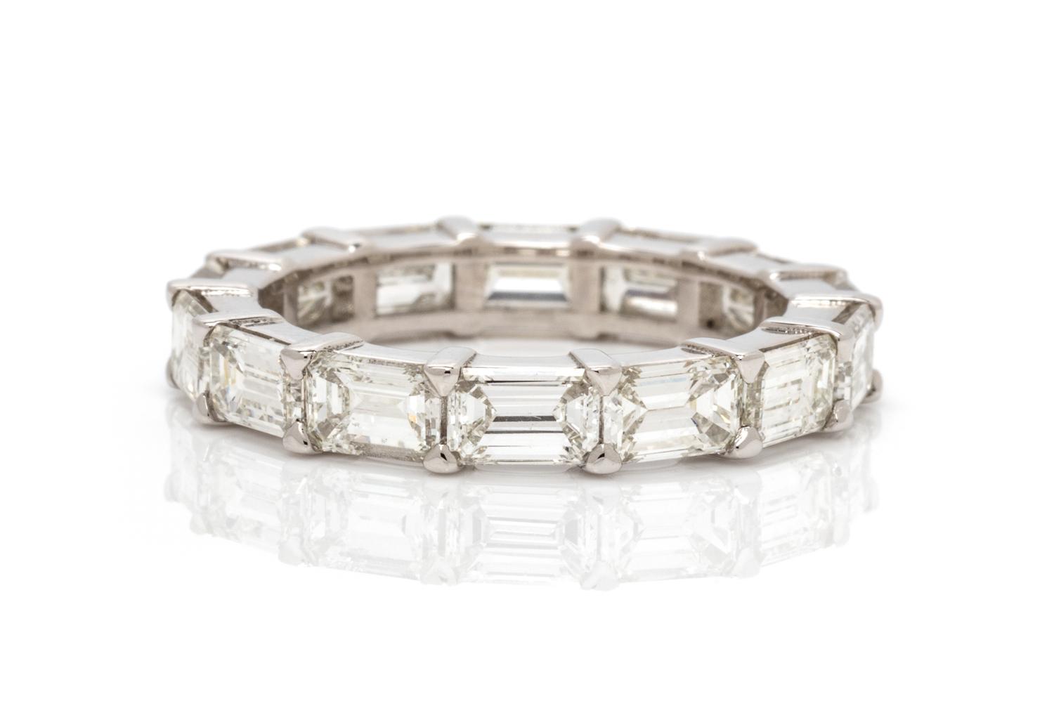 A Platinum and Diamond Eternity Band, 3.40 dwts.