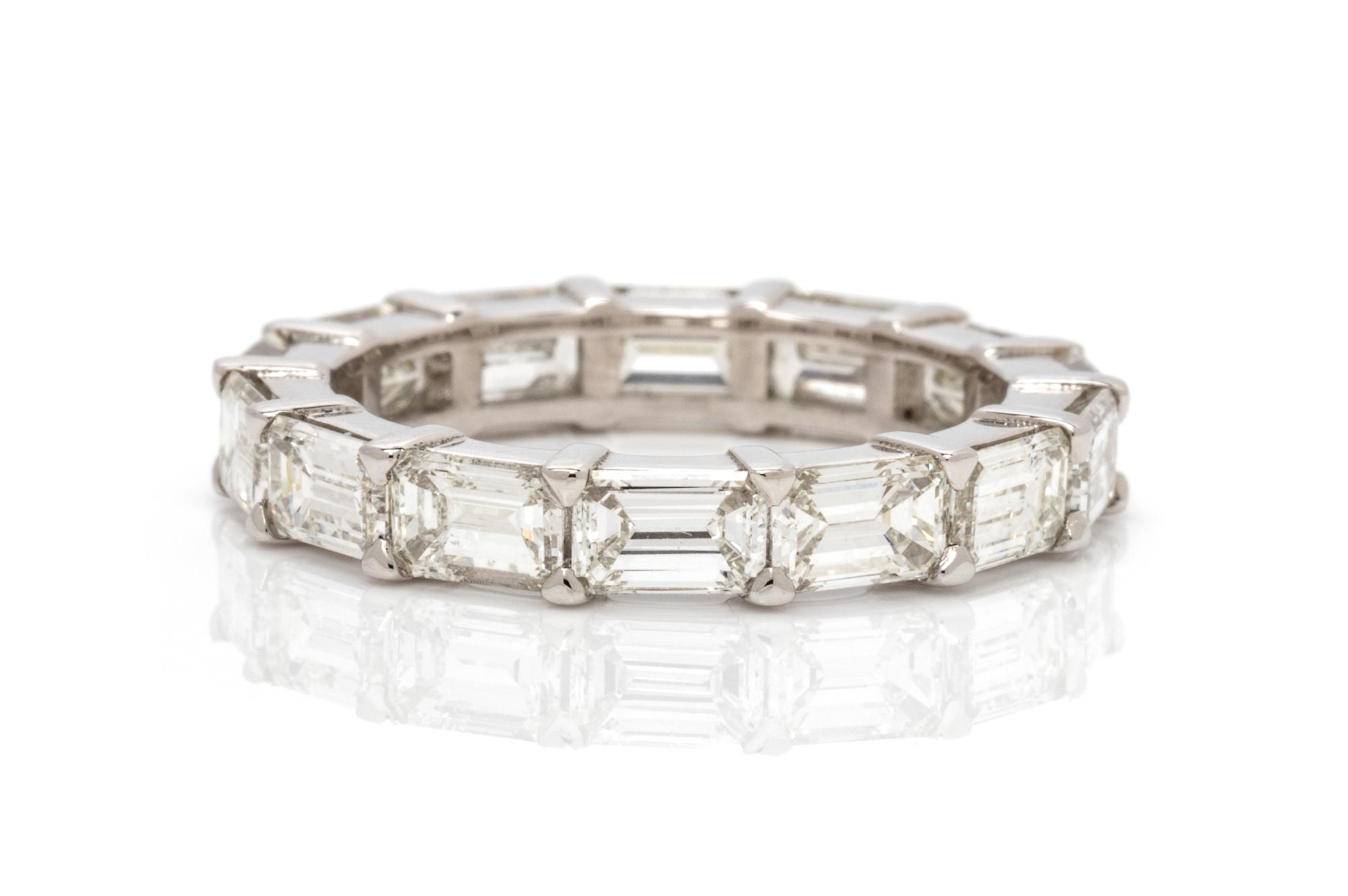 A Platinum and Diamond Eternity Band, 3.40 dwts.