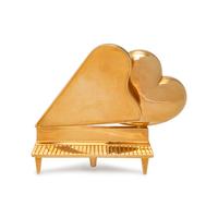 MOVADO, YELLOW GOLD PIANO BROOCH