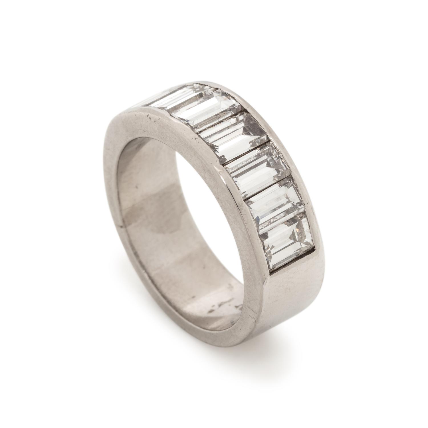 PLATINUM AND DIAMOND RING
