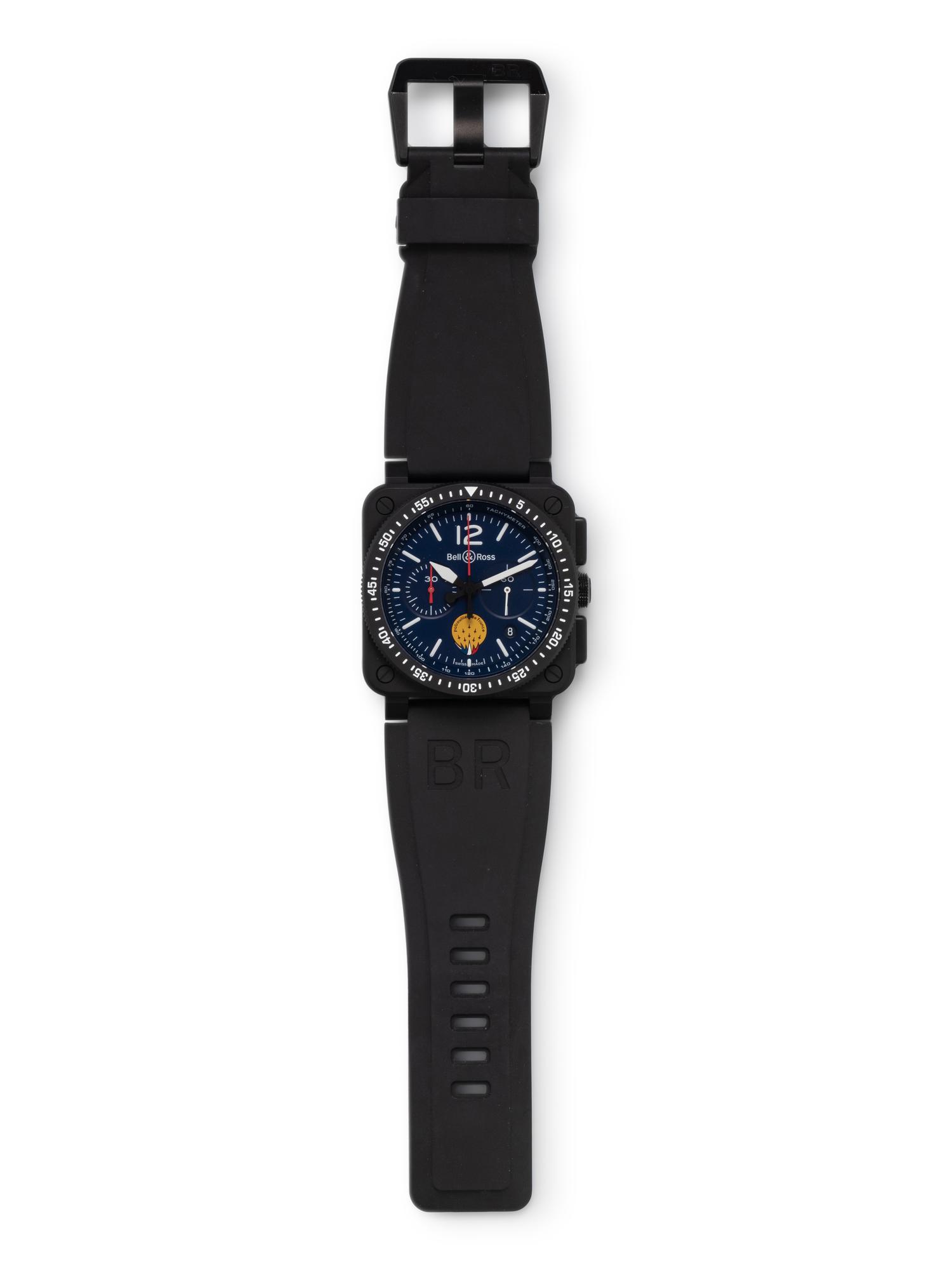 BELL & ROSS, BR 03-94 CERAMIC 'PATROUILLE DE FRANCE' WATCH