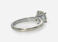 A Ladies 14K White Gold Solitaire Ring with 2.65 Carat Round Brilliant-Cut Diamond, GIA Certified
