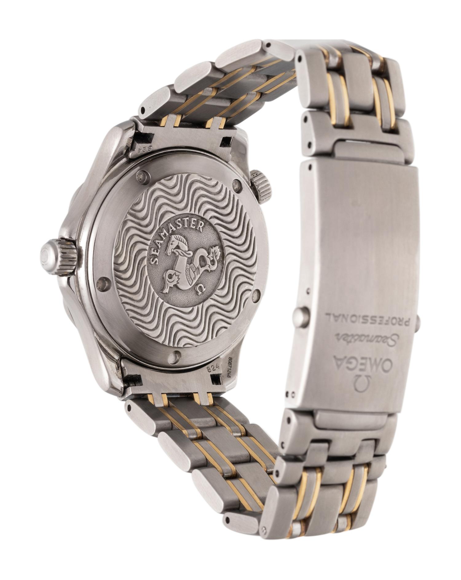 OMEGA, STAINLESS STEEL AND YELLOW GOLD 'SEAMASTER PROFESSIONAL' WRISTWATCH