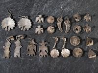 Assortment of Zuni, Navajo, and Mexican Earrings
