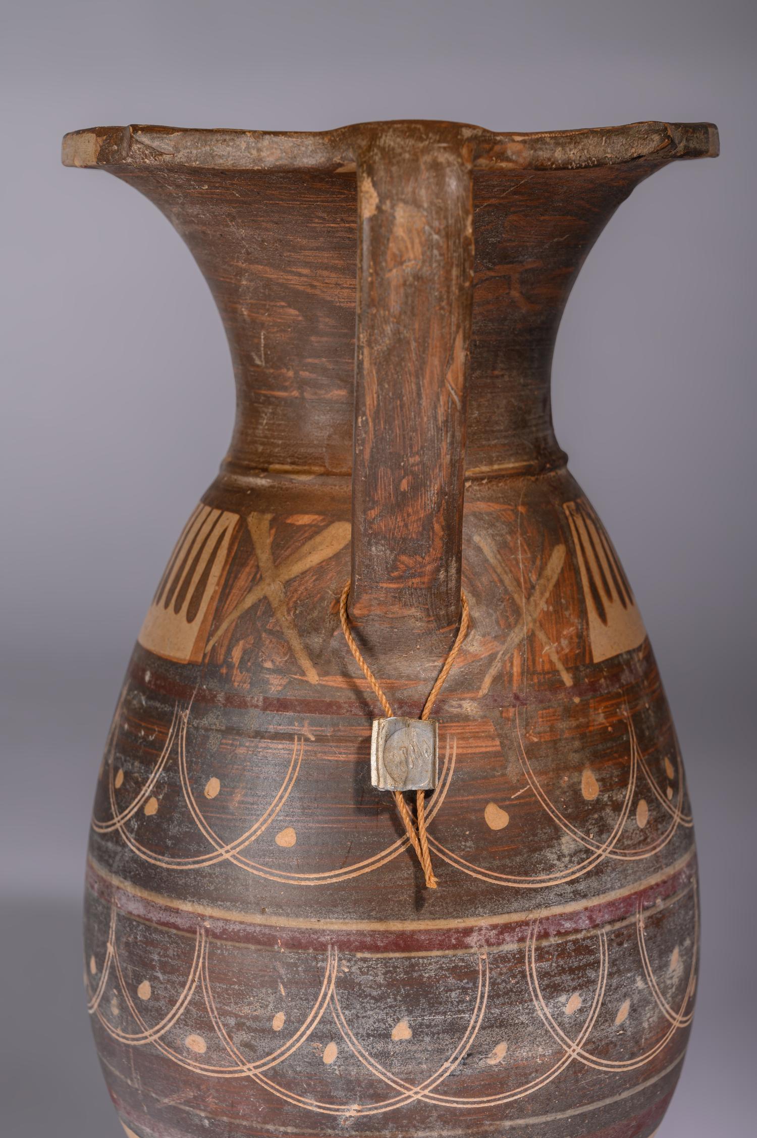 An Etrusco-Corinthian Black-Figured Olpe