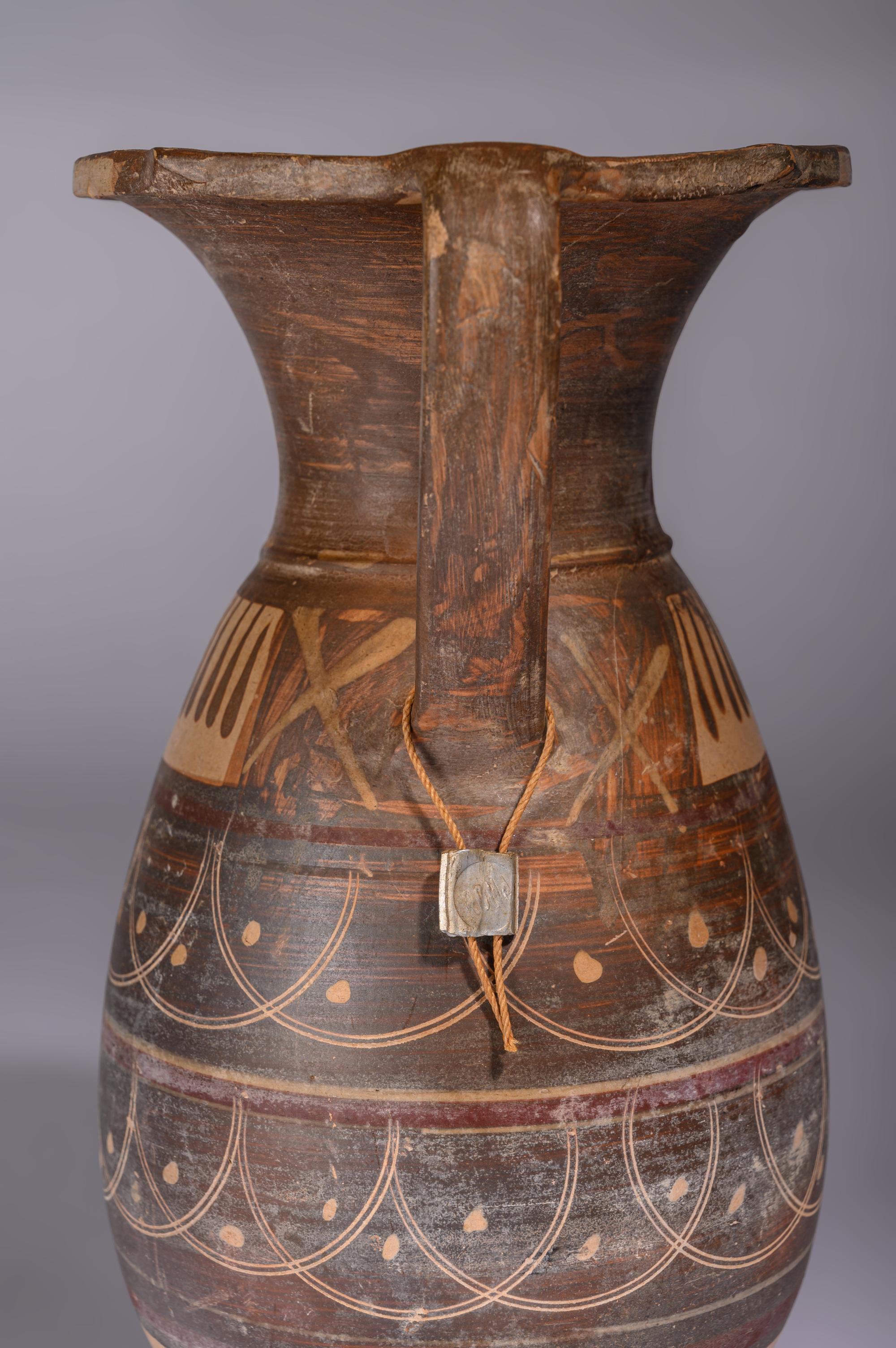 An Etrusco-Corinthian Black-Figured Olpe