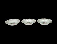 A Set of Three Chinese Export Famille Rose Porcelain Plates