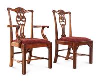 A Set of Twelve George III Style Mahogany Dining Chairs