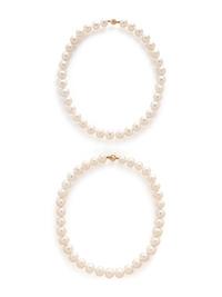 PAIR OF CULTURED PEARL NECKLACES